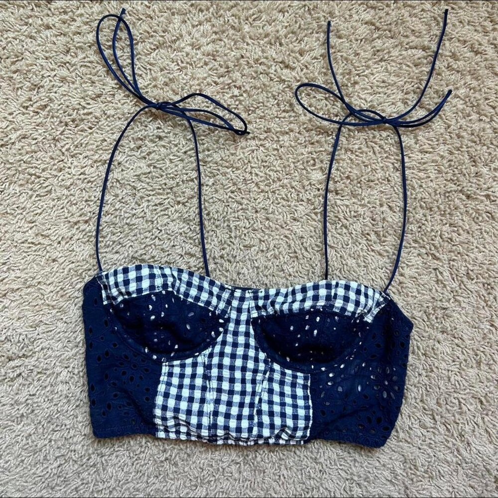 Urban Outfitters Gingham Bustier